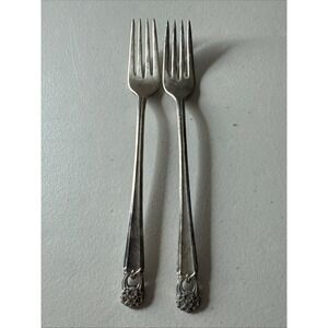 International Silver‎ Eternally Yours  Grille Forks Set Of 2